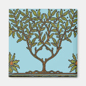 William Morris Tree Frieze Floral Wallpaper Magneet (Voorkant)