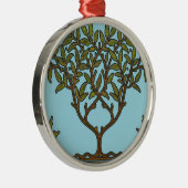 William Morris Tree Frieze Floral Wallpaper Metalen Ornament (Rechts)