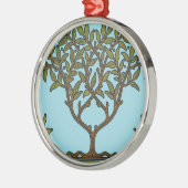 William Morris Tree Frieze Floral Wallpaper Metalen Ornament (Links)