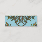 William Morris Tree Frieze Floral Wallpaper Mini Visitekaartje (Achterkant)