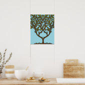 William Morris Tree Frieze Floral Wallpaper Poster (Keuken)