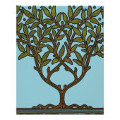 William Morris Tree Frieze Floral Wallpaper Poster (Voorkant)