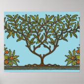 William Morris Tree Frieze Floral Wallpaper Poster (Voorkant)