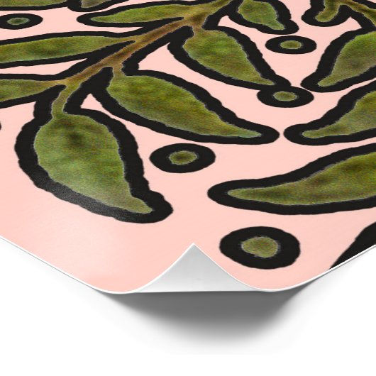 William Morris Tree Frieze Floral Wallpaper Poster (Hoek)