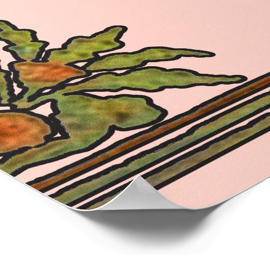 William Morris Tree Frieze Floral Wallpaper Poster (Hoek)