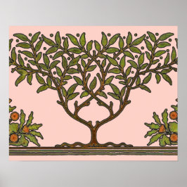 William Morris Tree Frieze Floral Wallpaper Poster