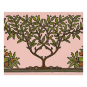 William Morris Tree Frieze Floral Wallpaper Poster (Voorkant)