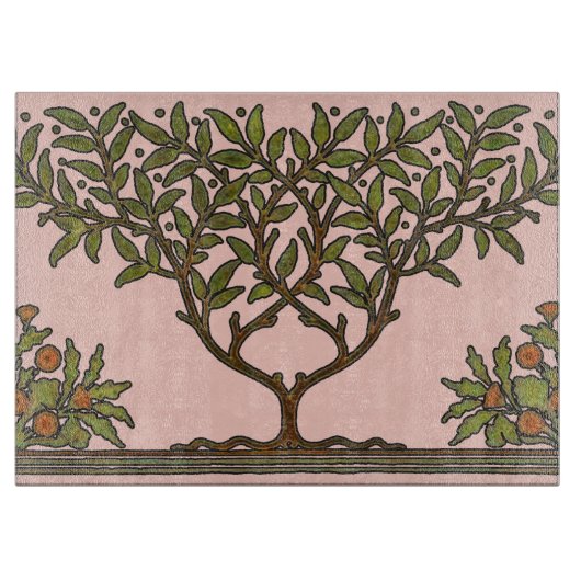 William Morris Tree Frieze Floral Wallpaper Snijplank (Voorkant)