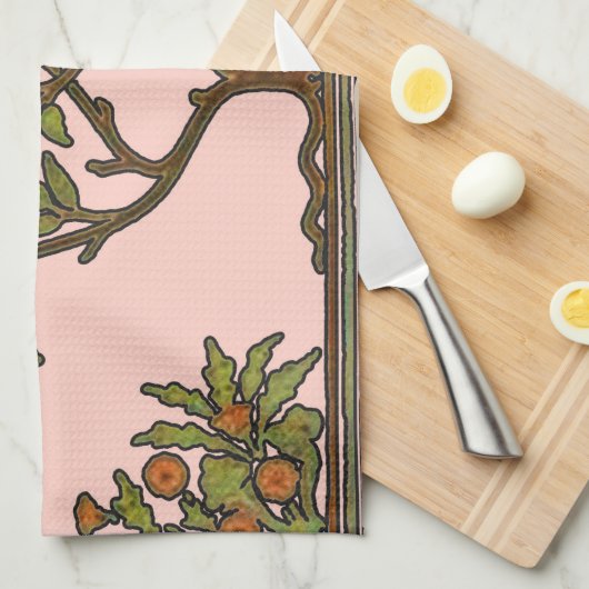 William Morris Tree Frieze Floral Wallpaper Theedoek (Quarter Fold)