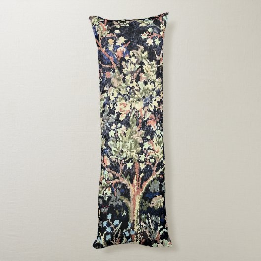 William Morris Tree of Life Body Pillow Lichaamskussen (Achterkant (Verticaal))