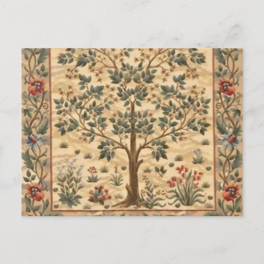 William Morris Tree of Life Briefkaart (Voorkant)