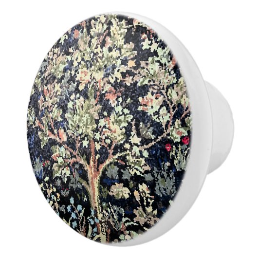 William Morris Tree of Life Ceramic Pull Keramische Knop (Rechts)