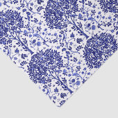 William Morris Tree of Life, Cobalt Blue en White Tissuepapier (Detail)
