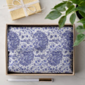 William Morris Tree of Life, Cobalt Blue en White Tissuepapier (Geschenk)
