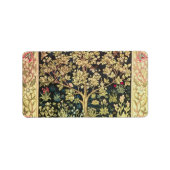 William Morris Tree of Life Etiket (Voorkant)