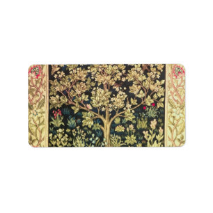 William Morris Tree of Life Etiket