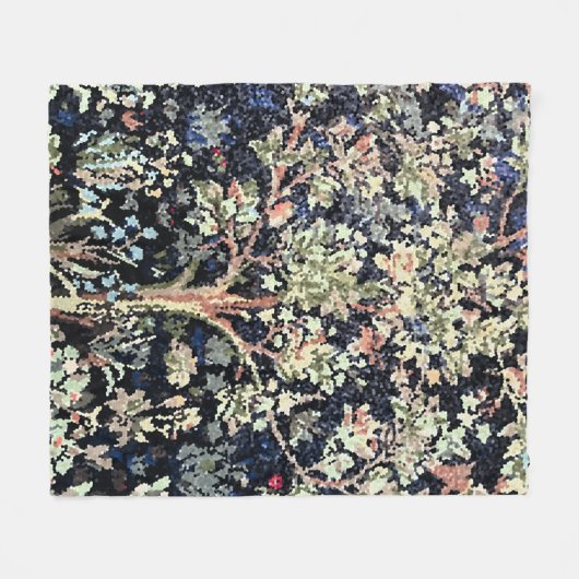 William Morris Tree of Life Fleece Blanket (Voorkant (Horizontaal))