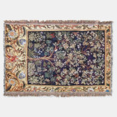 William Morris Tree of Life Floral  Art Deken (Voorkant)