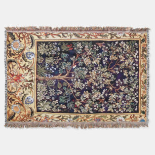 William Morris Tree of Life Floral  Art Deken