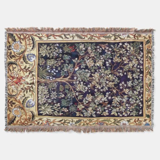 William Morris Tree of Life Floral  Art Deken (Voorkant)