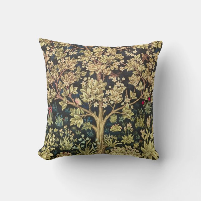 William Morris Tree of Life Floral  Art Kussen (Voorkant)