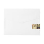 William Morris Tree of Life Floral  Art Omwikkelbaar Adreslabel (Achterkant)