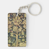 William Morris Tree of Life Floral Art Sleutelhanger (achterkant)