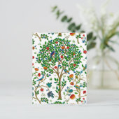 William Morris Tree of Life Pattern, Green & Multi Briefkaart (Staand voorkant)