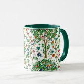 William Morris Tree of Life Pattern, Green & Multi Mok (Voorkant rechts)