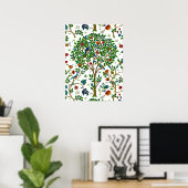 William Morris Tree of Life Pattern, Green & Multi Poster (Thuiskantoor)