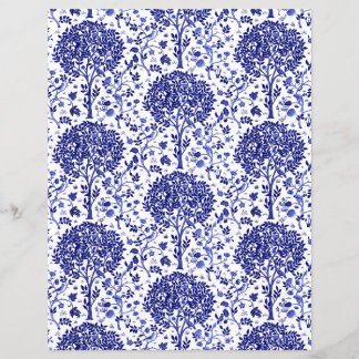 William Morris Tree of Life Pattern, kobalt blauw