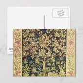 William Morris Tree of Life  pre-Raphaelite Briefkaart (Voorkant / Achterkant)