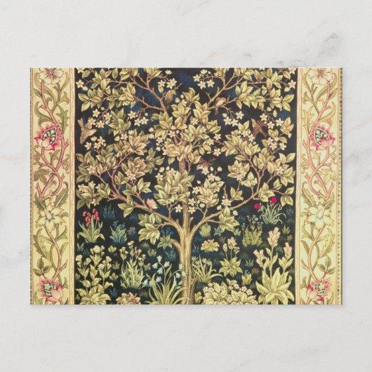 William Morris Tree of Life  pre-Raphaelite Briefkaart (Voorkant)