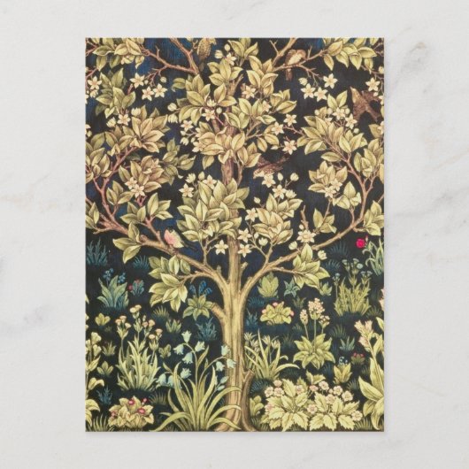 William Morris Tree of Life  pre-Raphaelite Briefkaart (Voorkant)
