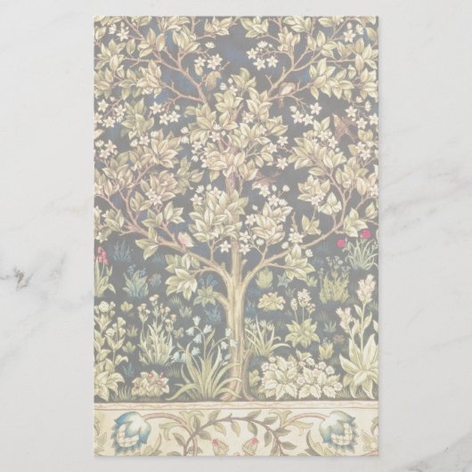 William Morris Tree of Life  pre-Raphaelite Briefpapier (Voorkant)