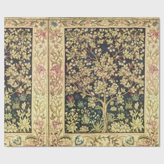 William Morris Tree of Life pre-Raphaelite Cadeaupapier (Vlak)