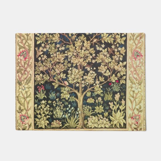 William Morris Tree of Life pre-Raphaelite Deurmat (Voorkant)