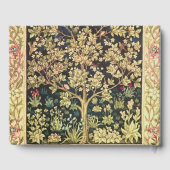 William Morris Tree of Life  pre-Raphaelite Gastenboek (Achterkant)