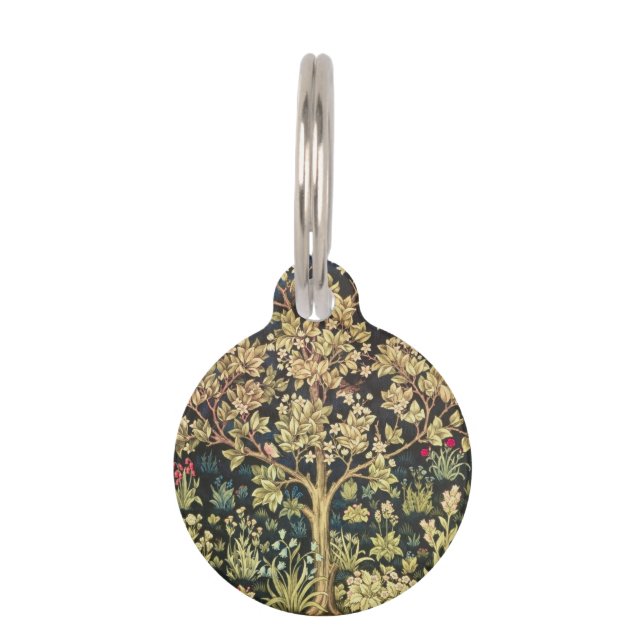 William Morris Tree of Life  pre-Raphaelite Huisdierpenning (Voorkant)
