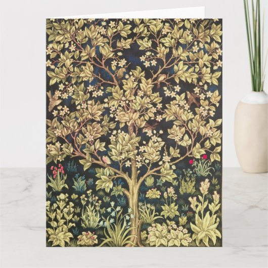 William Morris Tree of Life  pre-Raphaelite Kaart (Voorkant)