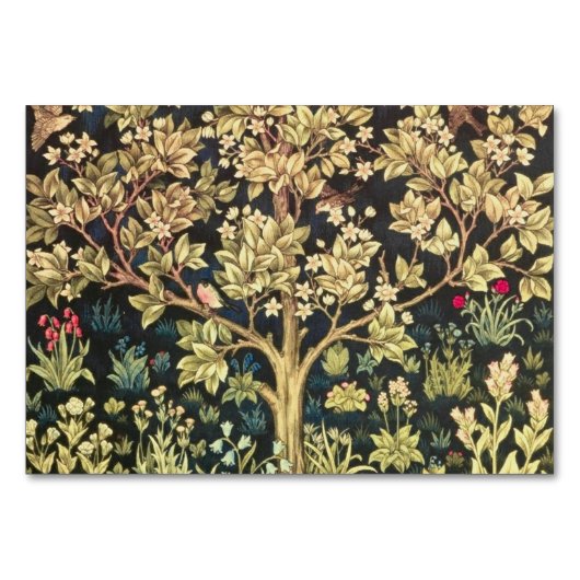 William Morris Tree of Life pre-Raphaelite Kaart (Achterkant)