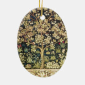 William Morris Tree of Life pre-Raphaelite Keramisch Ornament (Achterkant)