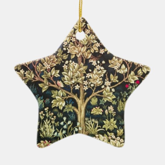 William Morris Tree of Life  pre-Raphaelite Keramisch Ornament (Voorkant)