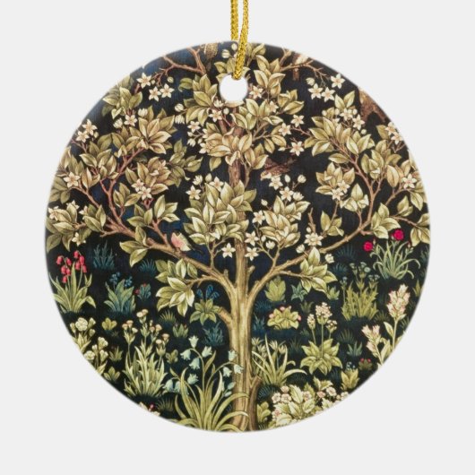 William Morris Tree of Life pre-Raphaelite Keramisch Ornament (Voorkant)