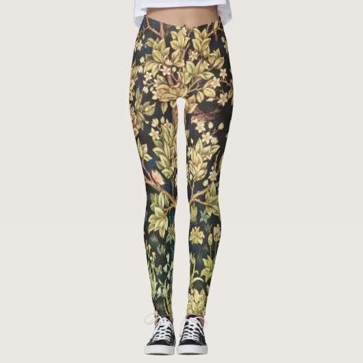 William Morris Tree of Life pre-Raphaelite Leggings (Voorkant)
