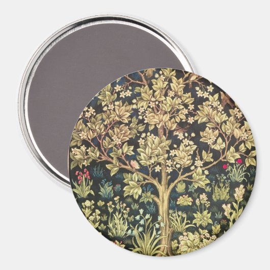 William Morris Tree of Life  pre-Raphaelite Magneet (Voorkant / Achterkant)