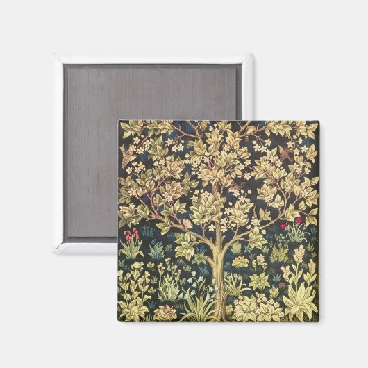 William Morris Tree of Life  pre-Raphaelite Magneet (Voorkant / Achterkant)
