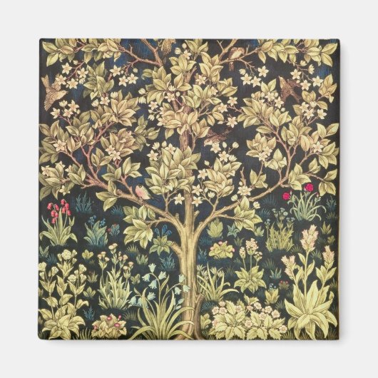 William Morris Tree of Life  pre-Raphaelite Magneet (Voorkant)