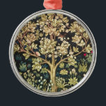 William Morris Tree of Life  pre-Raphaelite Metalen Ornament<br><div class="desc">William Morris Tree of Life Floral Art William Morris was een Engelse textielontwerper, kunstenaar, schrijver en socialist die banden heeft met de Pre-Raphaelite Brotherhood en de British Arts and Crafts Movement. Hij richtte een ontwerpfirma op in samenwerking met de kunstenaar Edward Burne-Jones, en de dichter en kunstenaar Dante Gabriel Rossetti,...</div>