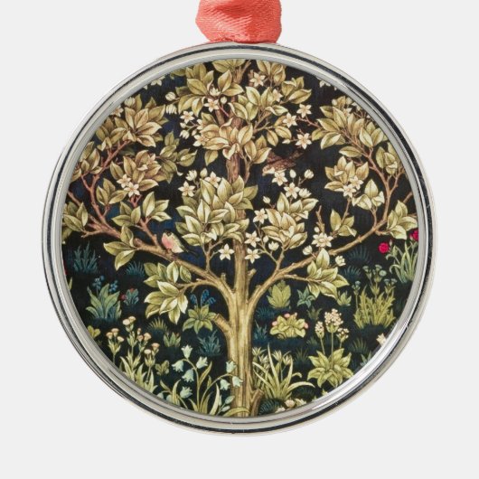 William Morris Tree of Life  pre-Raphaelite Metalen Ornament (Voorkant)